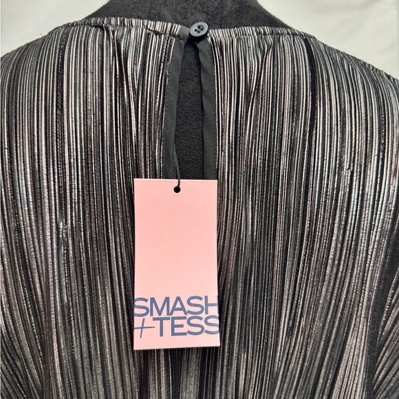 Smash + Tess Tasia Mini Dress Black Metallic - Picture 10 of 12